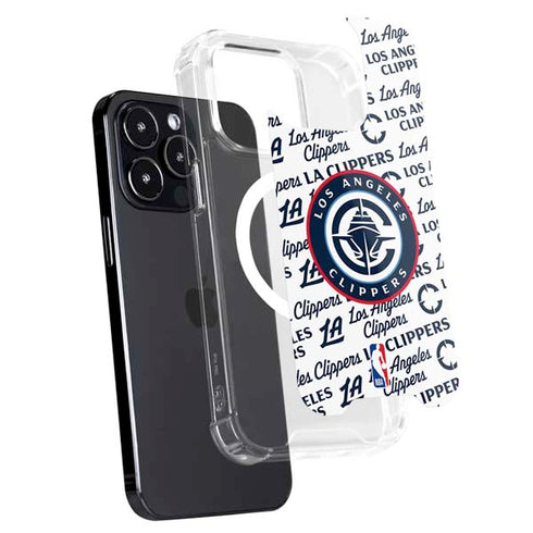 NBA Los Angeles Clippers Blast Text iPhone 15 Pro MagSafe Case